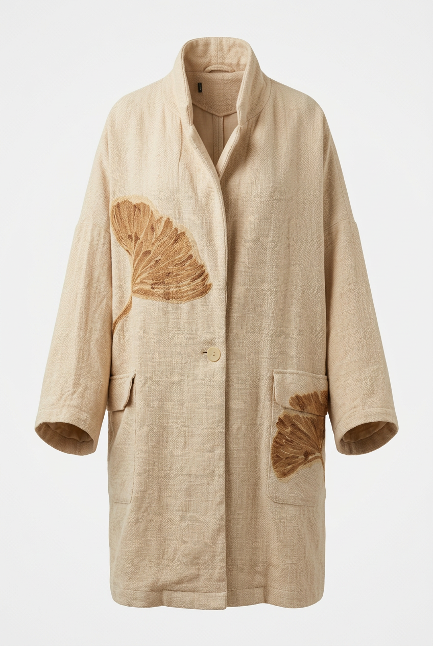 Linen jacket “Ginkgo”