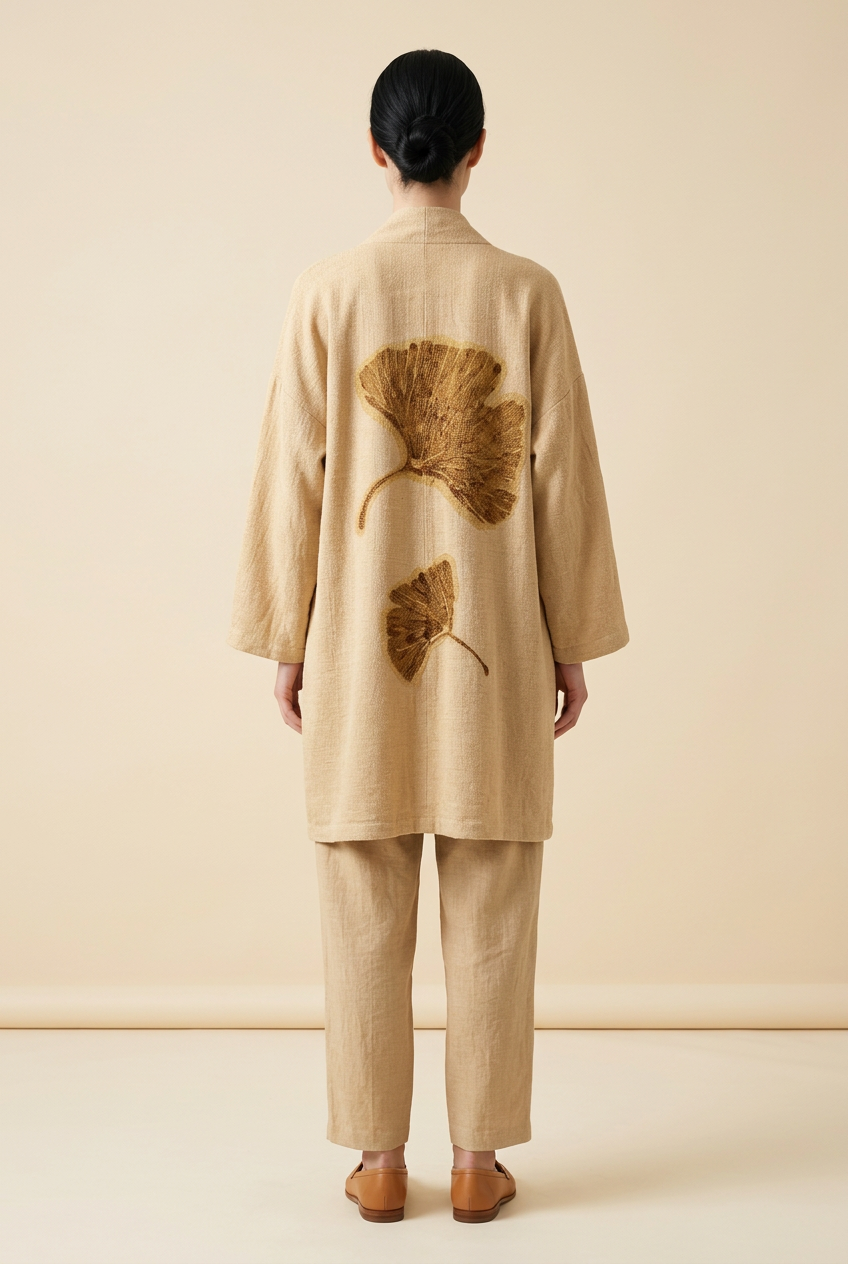 Linen jacket “Ginkgo”